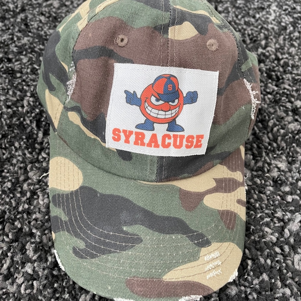 Syracuse Camo baseball hat w patch